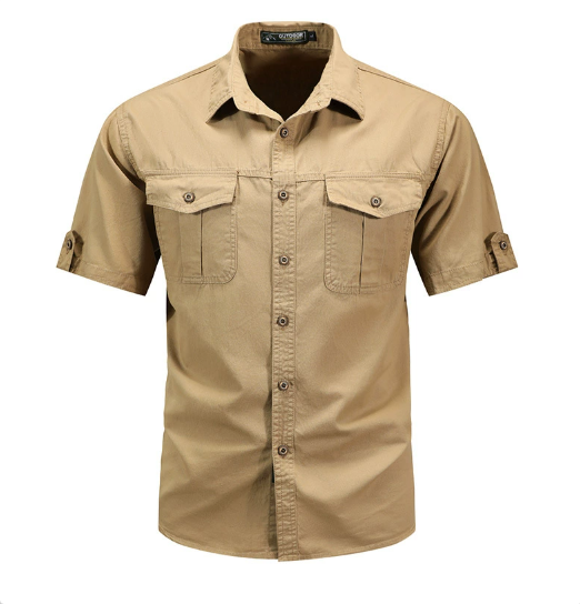 Button-Up Utility Pocket Shirt