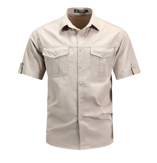 Button-Up Utility Pocket Shirt