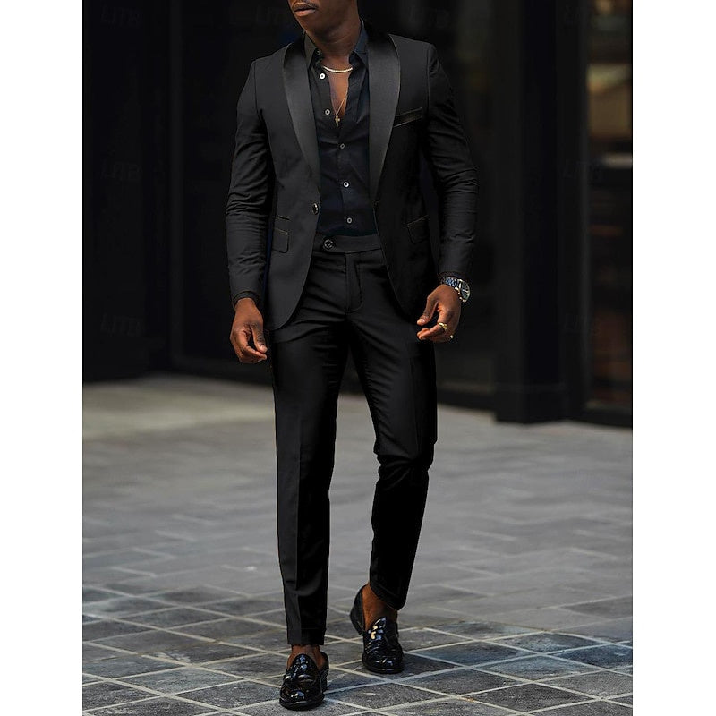 Slim Three-Piece Formal Suit Set