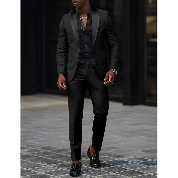 Slim Three-Piece Formal Suit Set