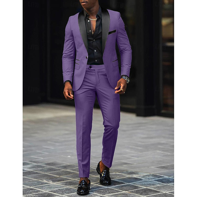Slim Three-Piece Formal Suit Set