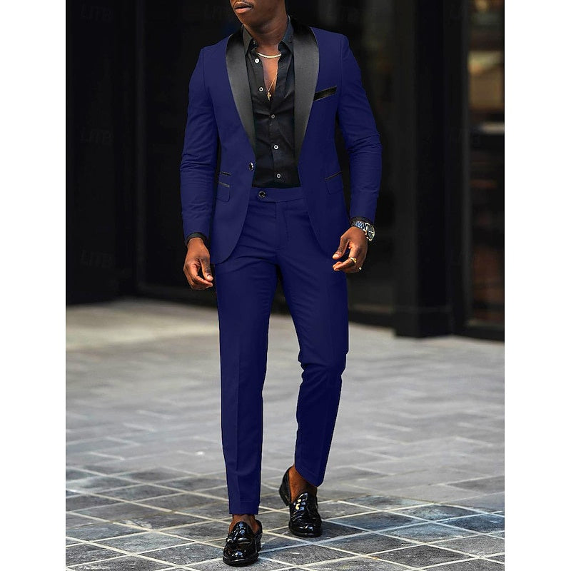Slim Three-Piece Formal Suit Set