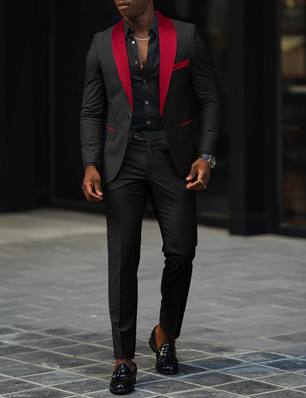 Slim Three-Piece Formal Suit Set