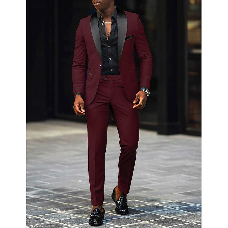 Slim Three-Piece Formal Suit Set