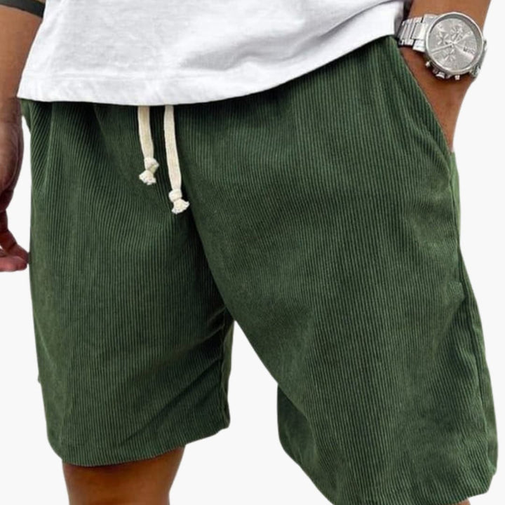 Corduroy-Look Drawstring Shorts
