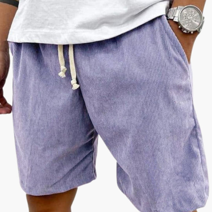 Corduroy-Look Drawstring Shorts