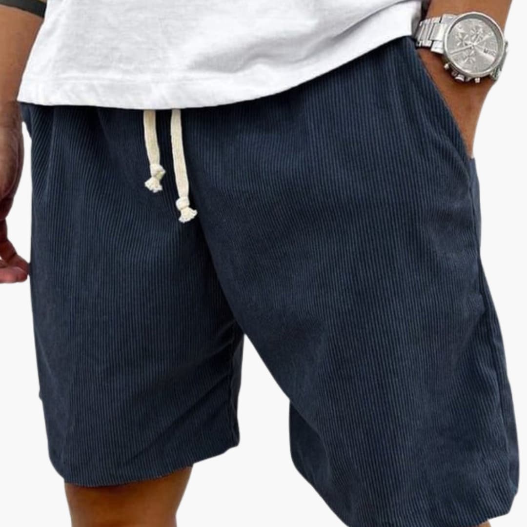 Corduroy-Look Drawstring Shorts