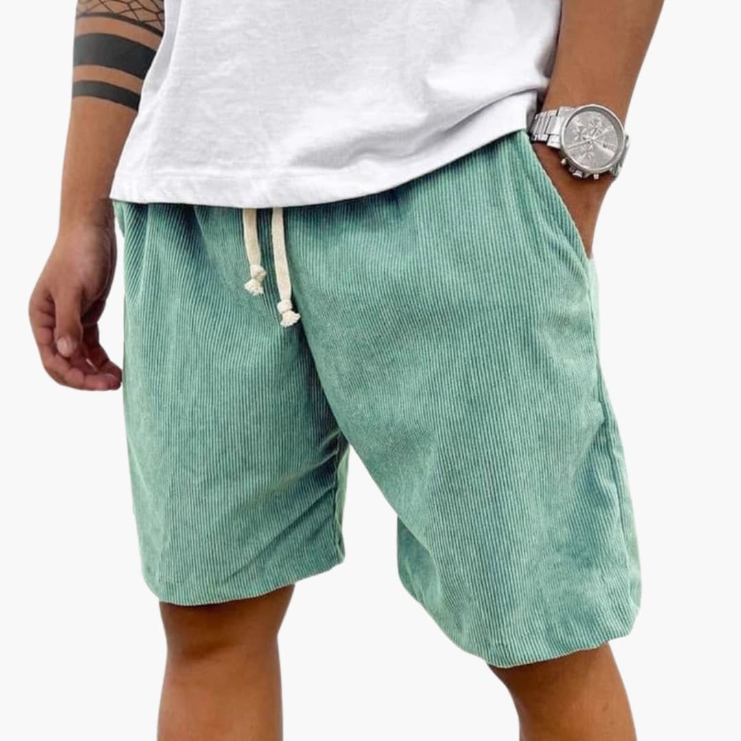Corduroy-Look Drawstring Shorts