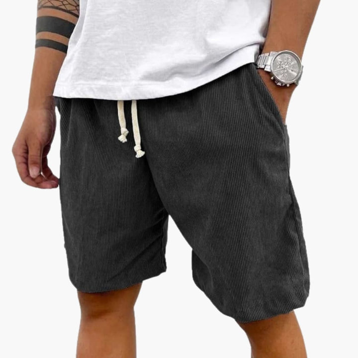 Corduroy-Look Drawstring Shorts