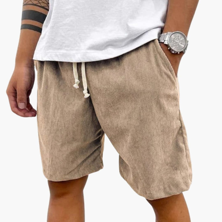 Corduroy-Look Drawstring Shorts
