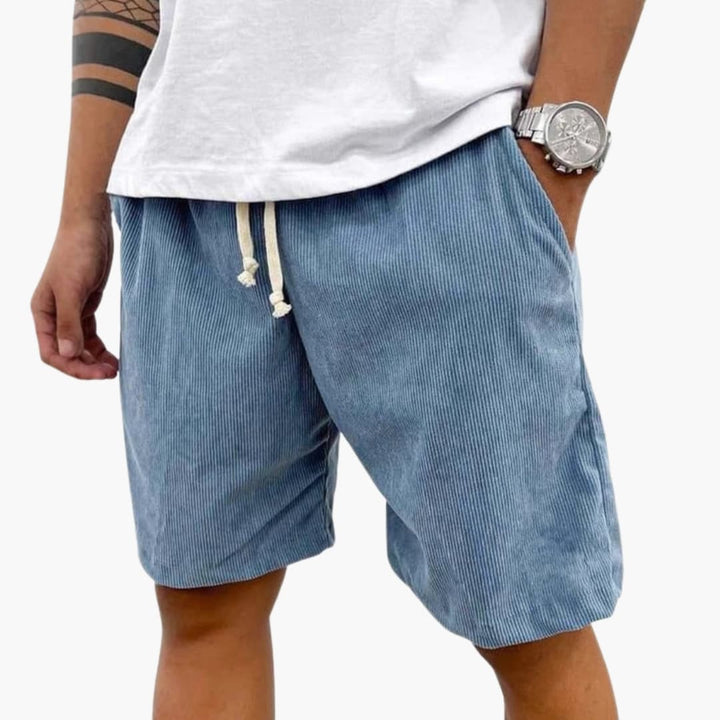 Corduroy-Look Drawstring Shorts