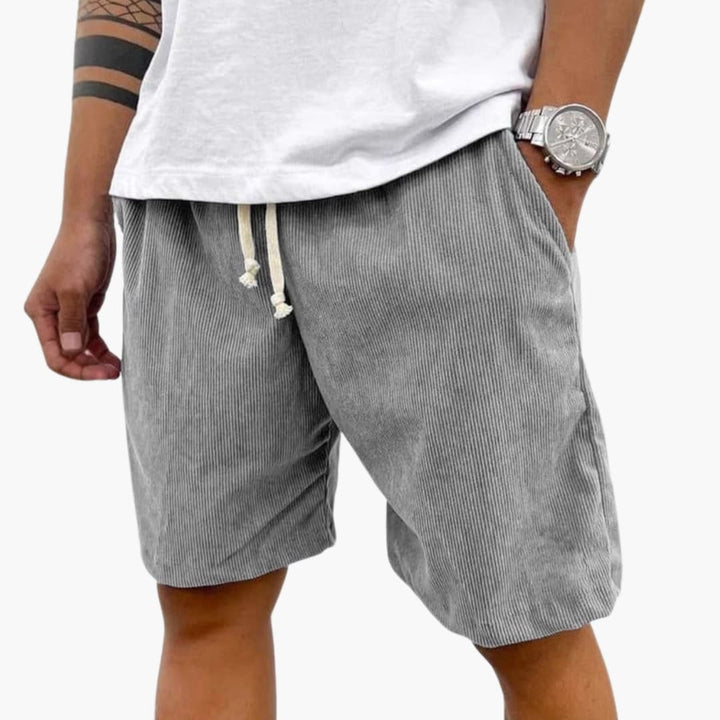 Corduroy-Look Drawstring Shorts