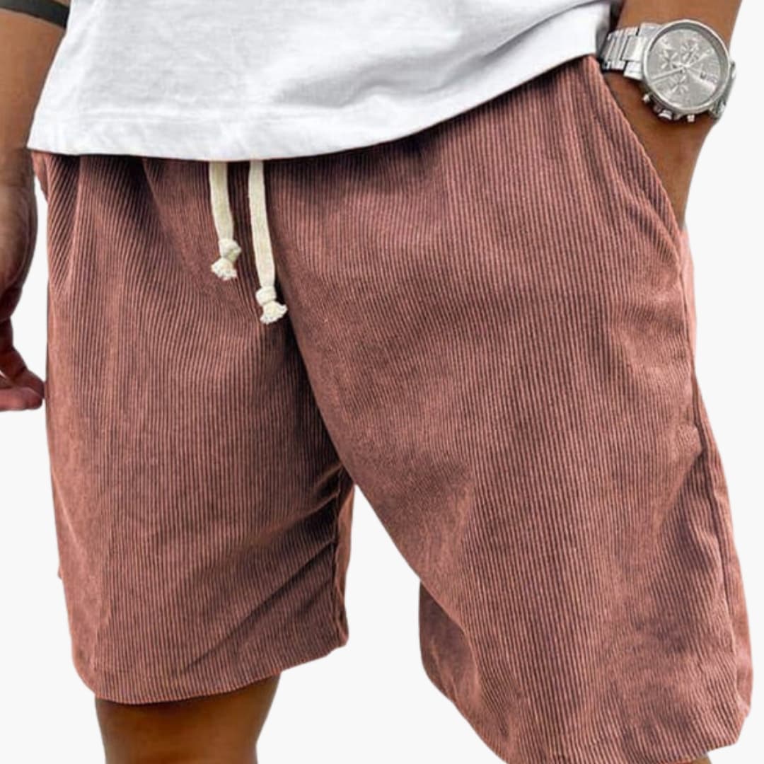 Corduroy-Look Drawstring Shorts