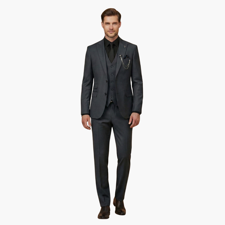 Slim Fit Three-Piece Suit Set