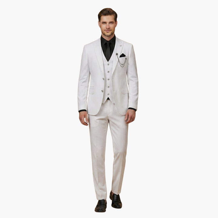 Slim Fit Three-Piece Suit Set