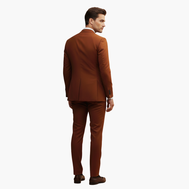 Double-Breasted Suit and Slim Trouser Set