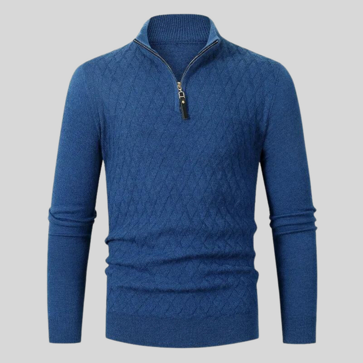 Men’s Textured Crewneck Knit Jumper