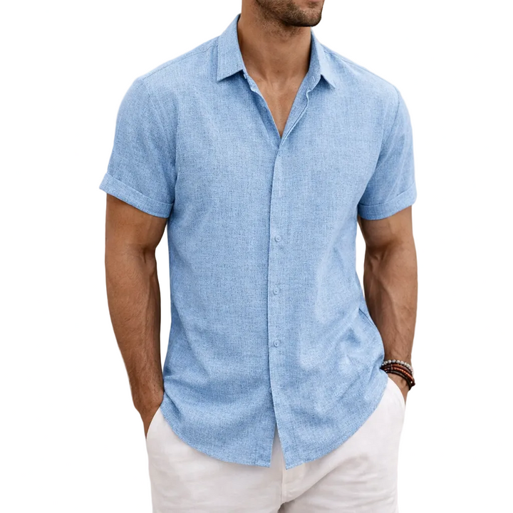 Casual Short Sleeve Button Shirt