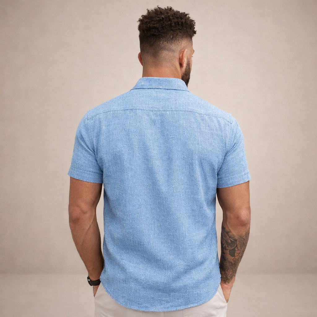Casual Short Sleeve Button Shirt
