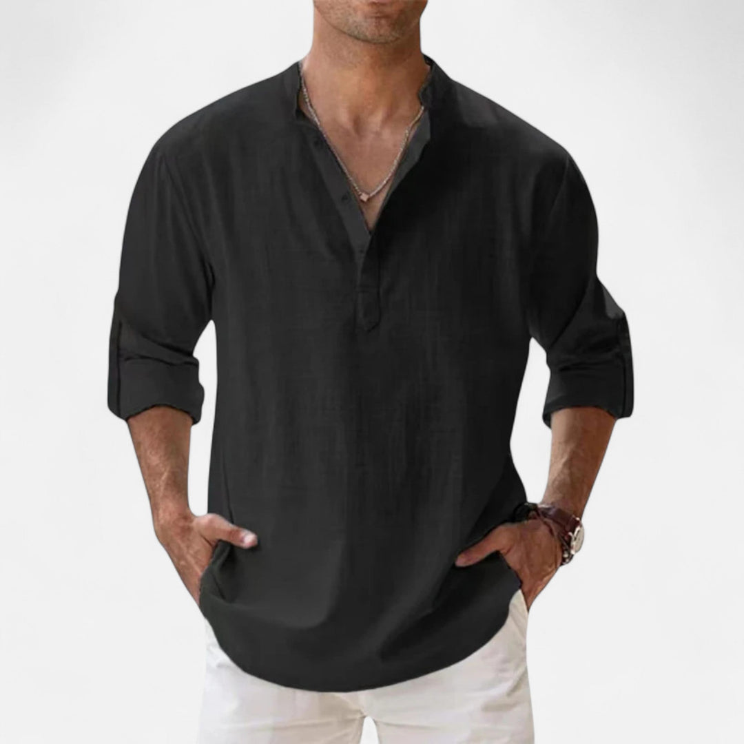 Relaxed Linen Beach Shirt