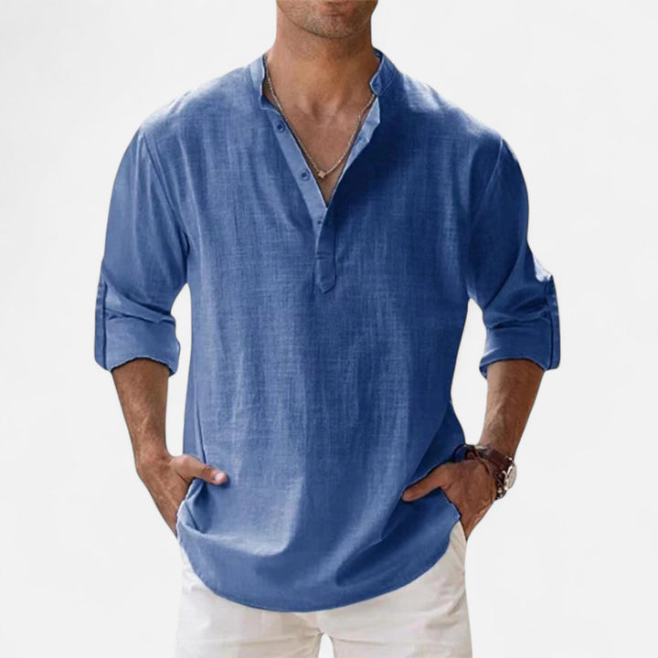 Relaxed Linen Beach Shirt