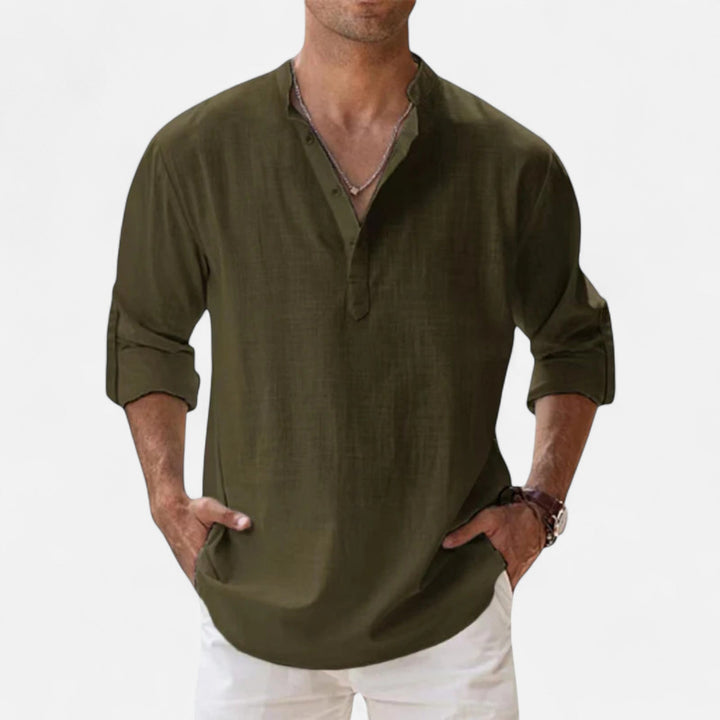 Relaxed Linen Beach Shirt