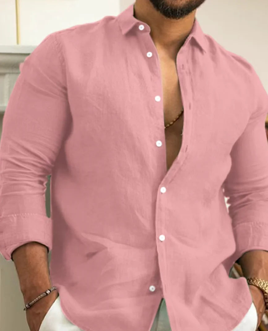 Classic Linen Button Shirt