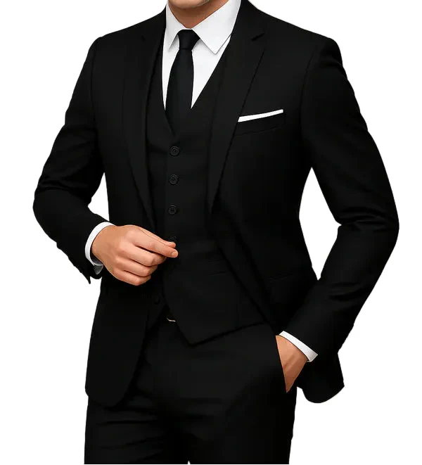 Slim Fit Three-Piece Formal Suit