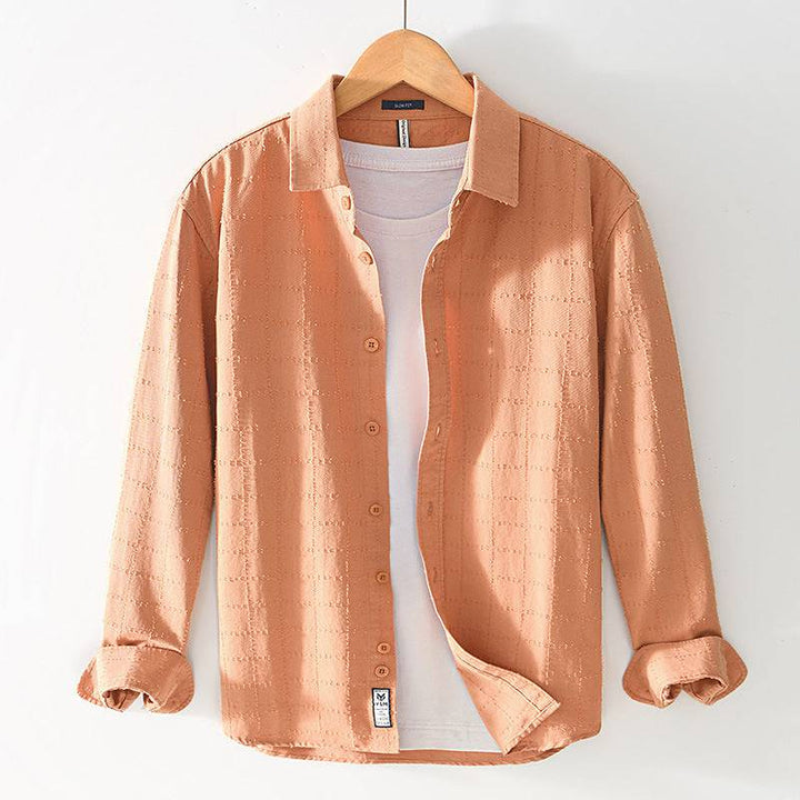 Textured Check Overshirt