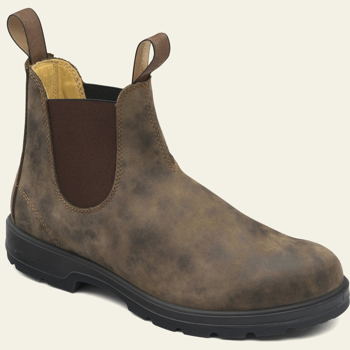 Classic Leather-Look Chelsea Boots