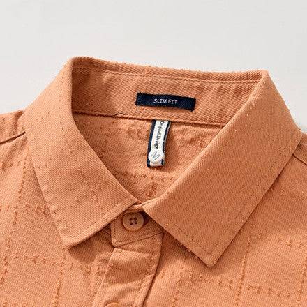 Textured Check Overshirt