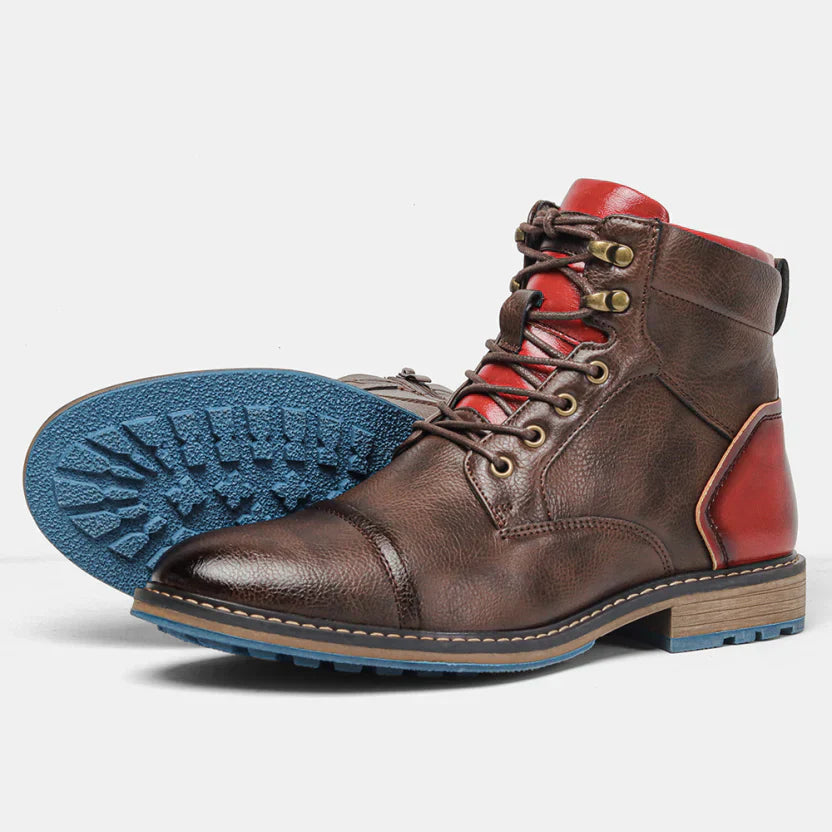 Retro Lace-Up Ankle Boots