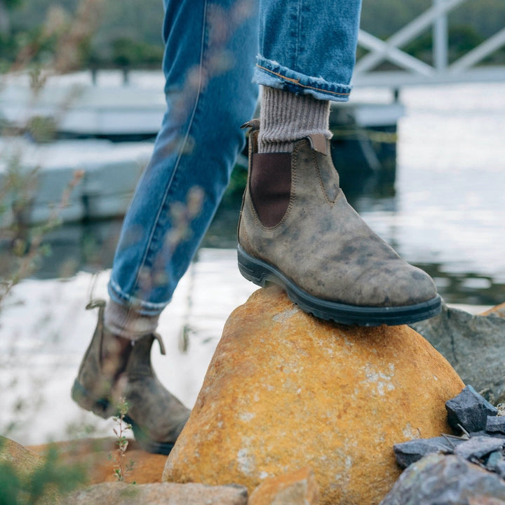 Classic Leather-Look Chelsea Boots