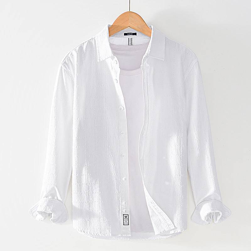 Textured Check Overshirt