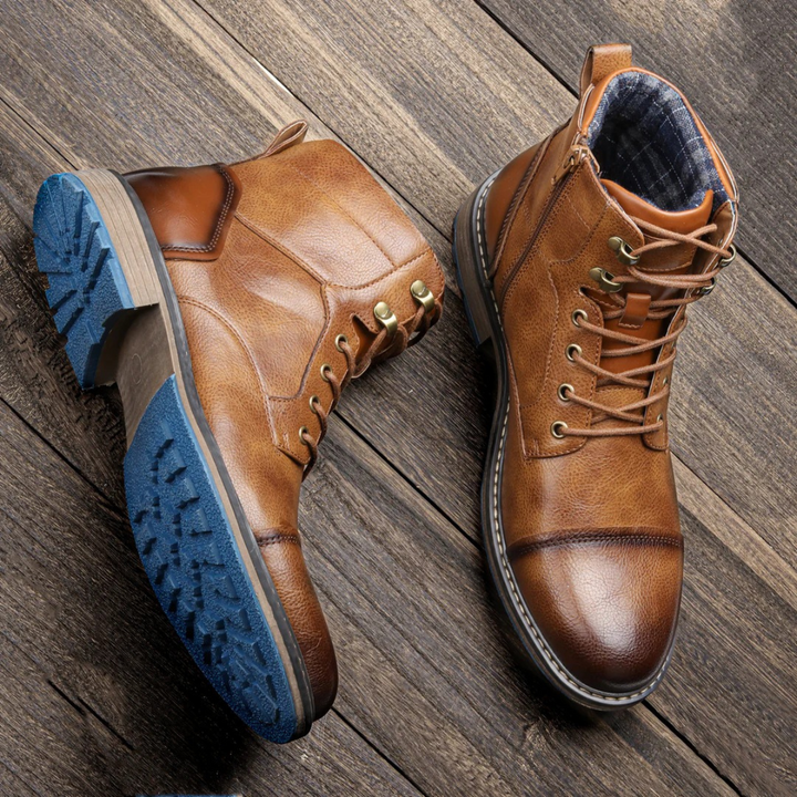 Retro Lace-Up Ankle Boots