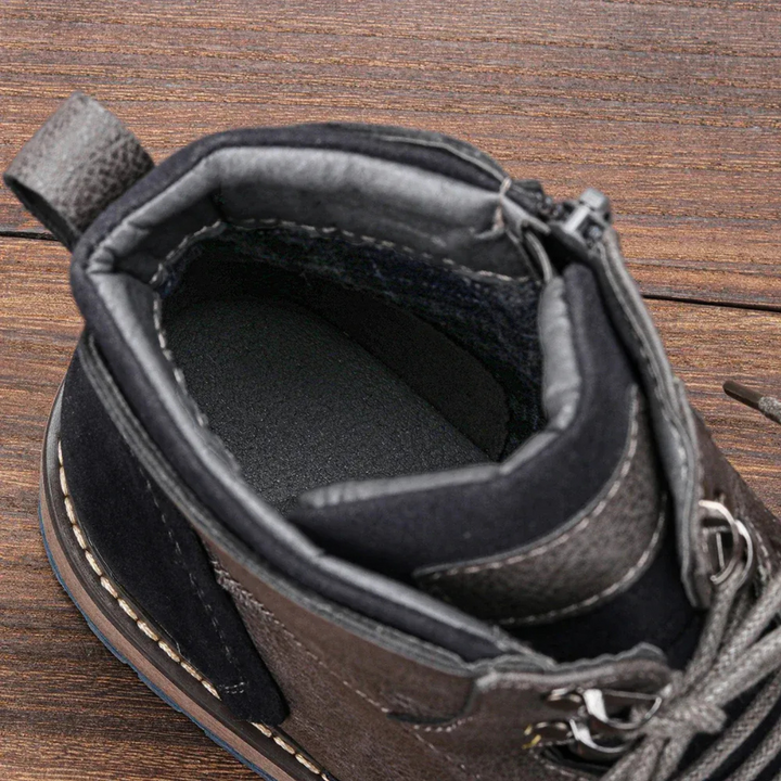Retro Lace-Up Ankle Boots