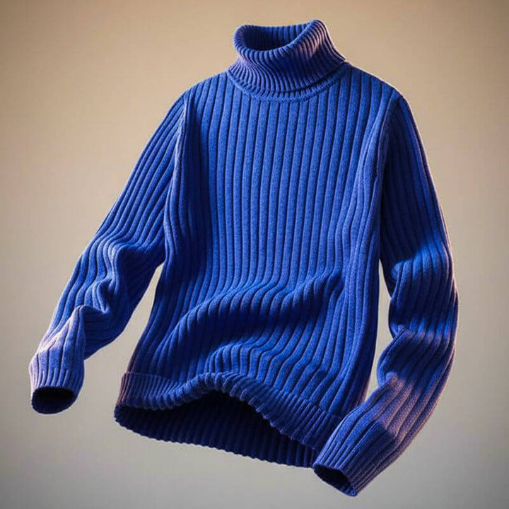 Men’s Ribbed knit-blend Turtleneck