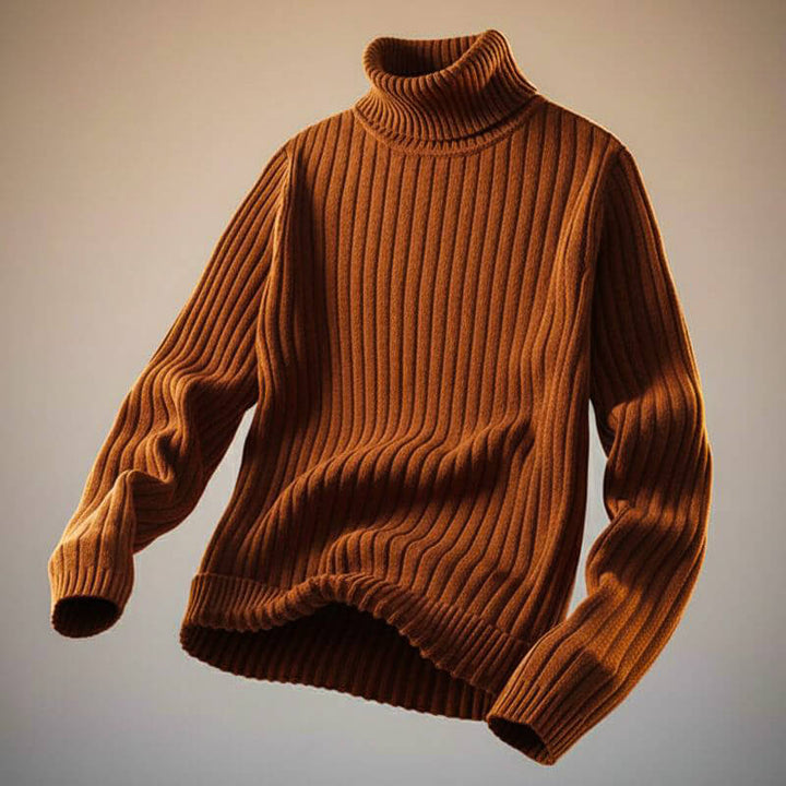 Men’s Ribbed knit-blend Turtleneck
