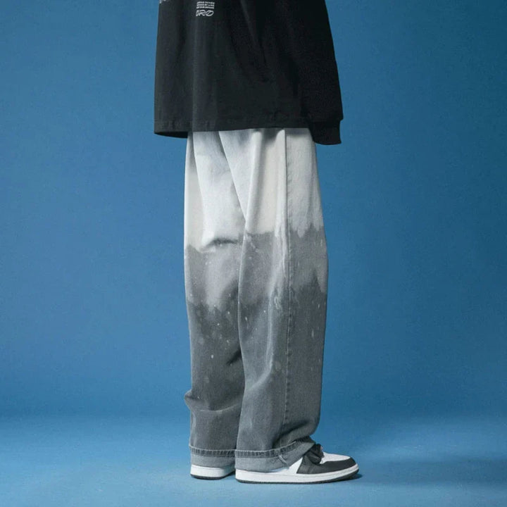 Faded Five-Pocket Denim-Look Jeans