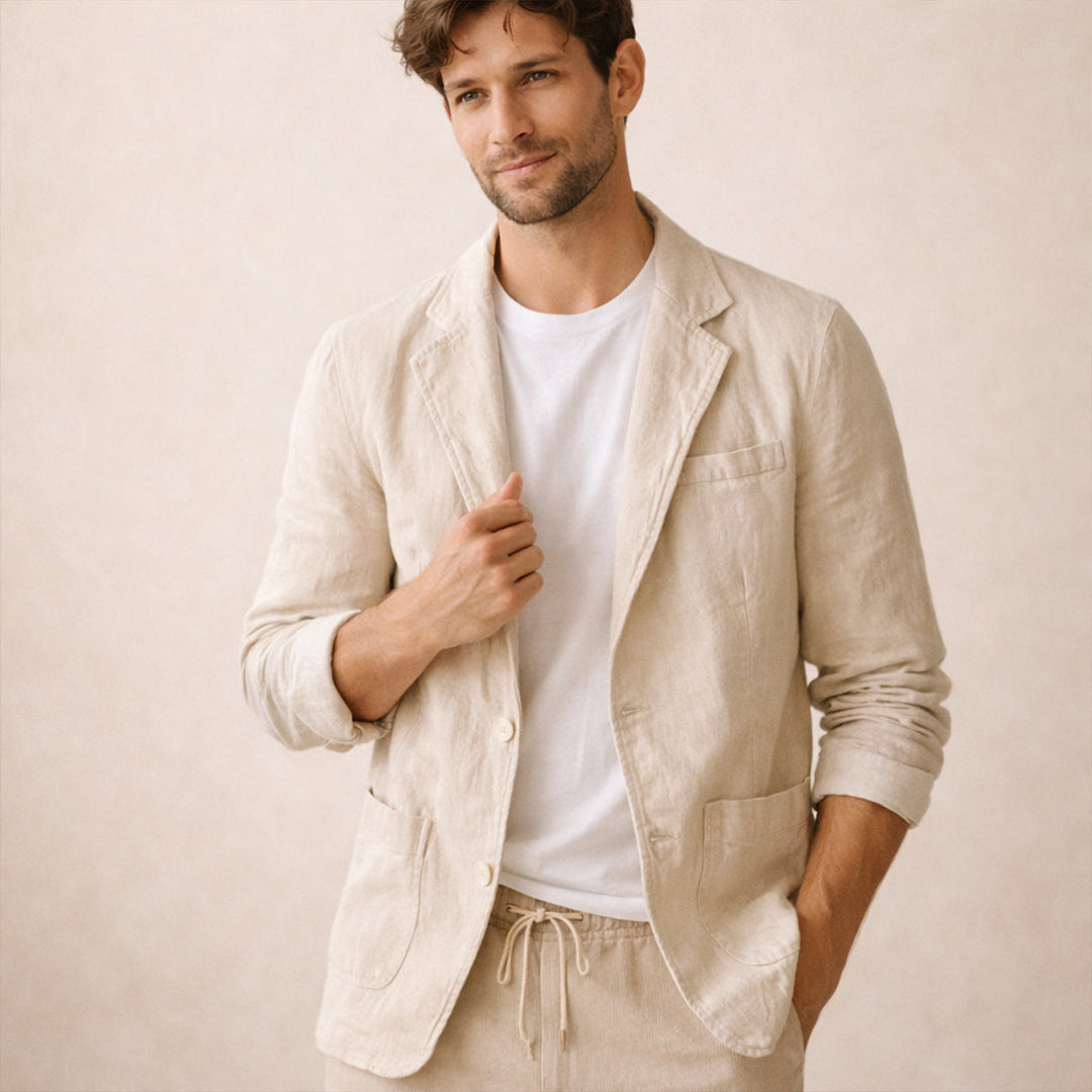 Lightweight Summer Linen-Look Blazer
