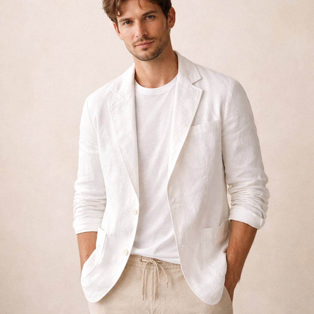 Lightweight Summer Linen-Look Blazer