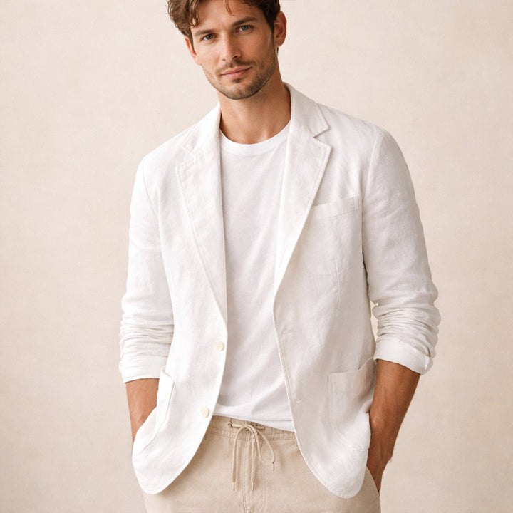 Lightweight Summer Linen-Look Blazer