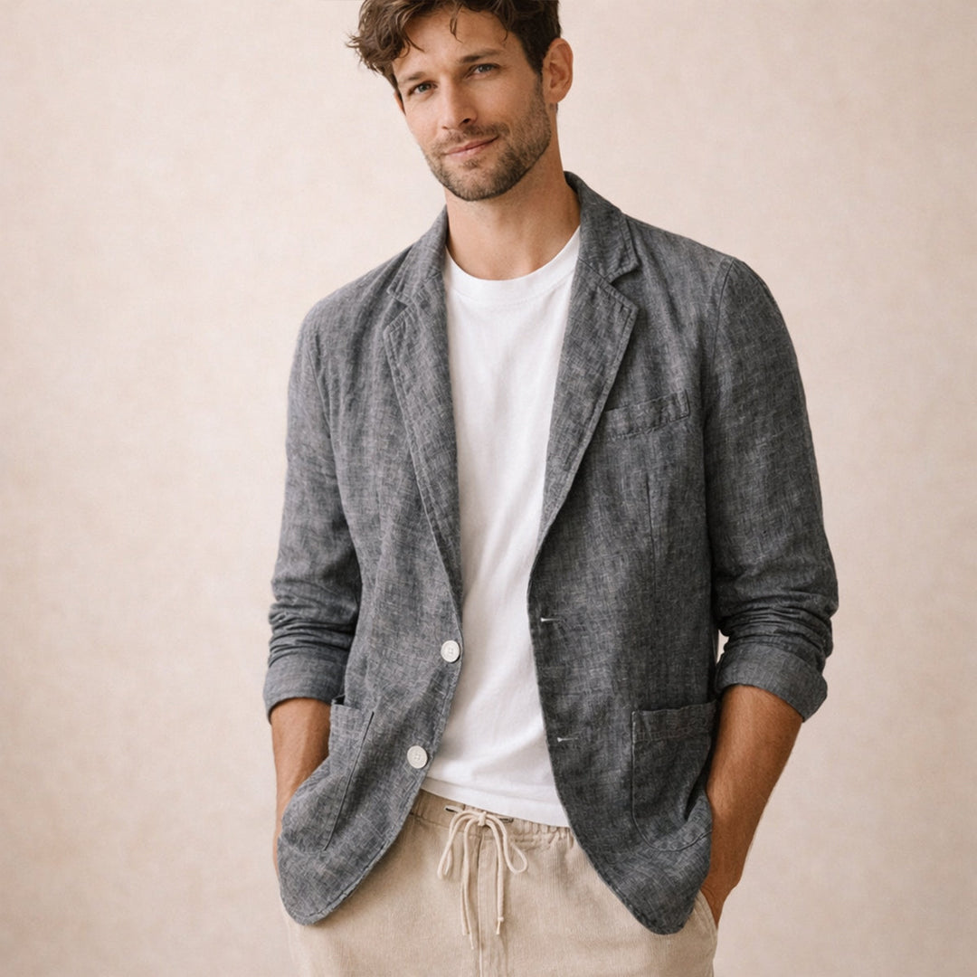 Lightweight Summer Linen-Look Blazer