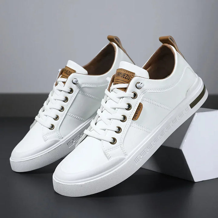 Two-Tone Lace-Up Sneakers