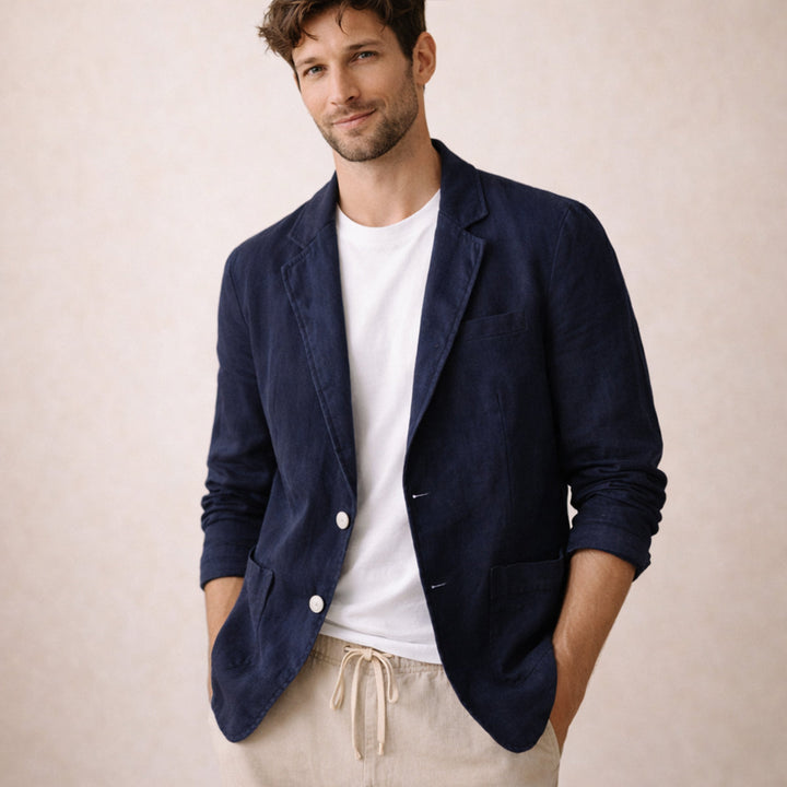 Lightweight Summer Linen-Look Blazer