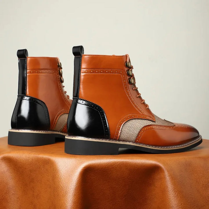 Brogue Detail Ankle Boots