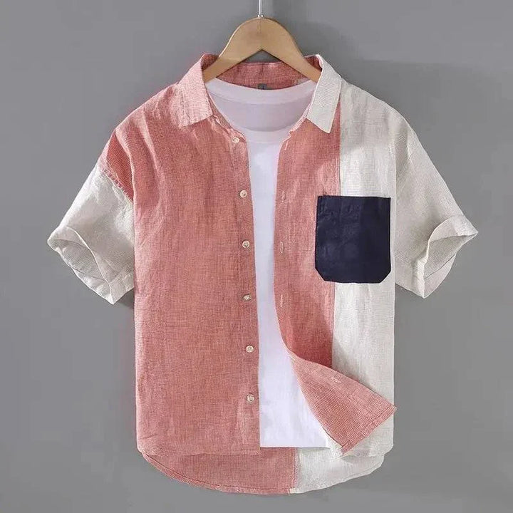 Colorblock Short-Sleeve Shirt