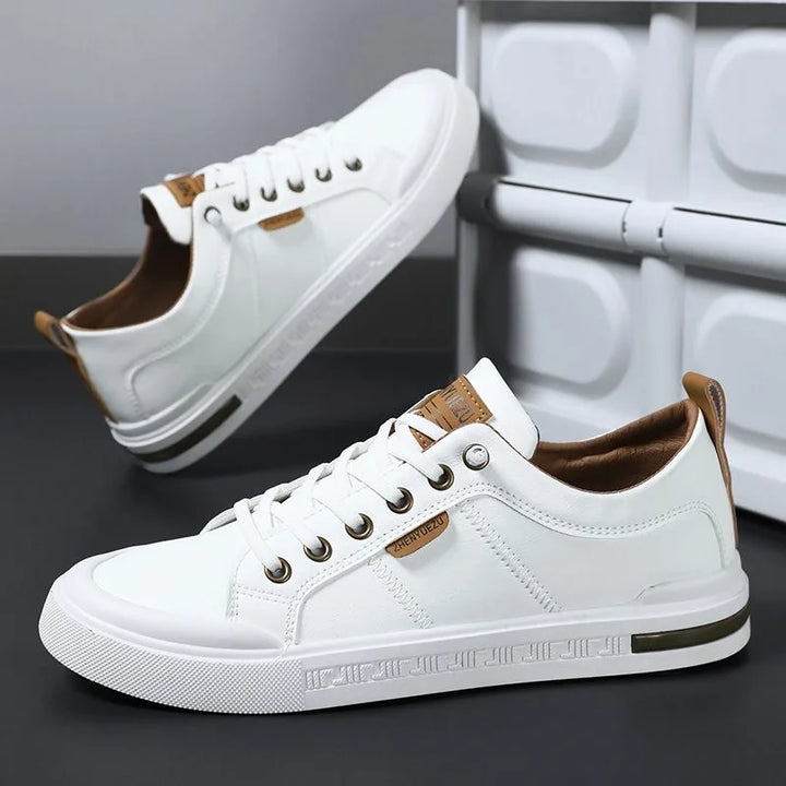 Two-Tone Lace-Up Sneakers