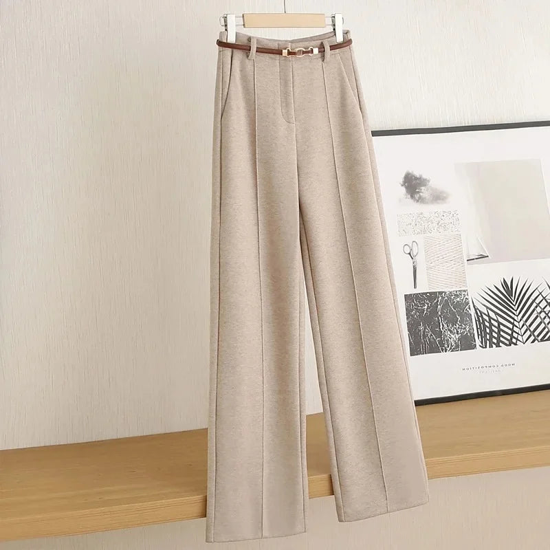 Structured Straight-Leg Trousers