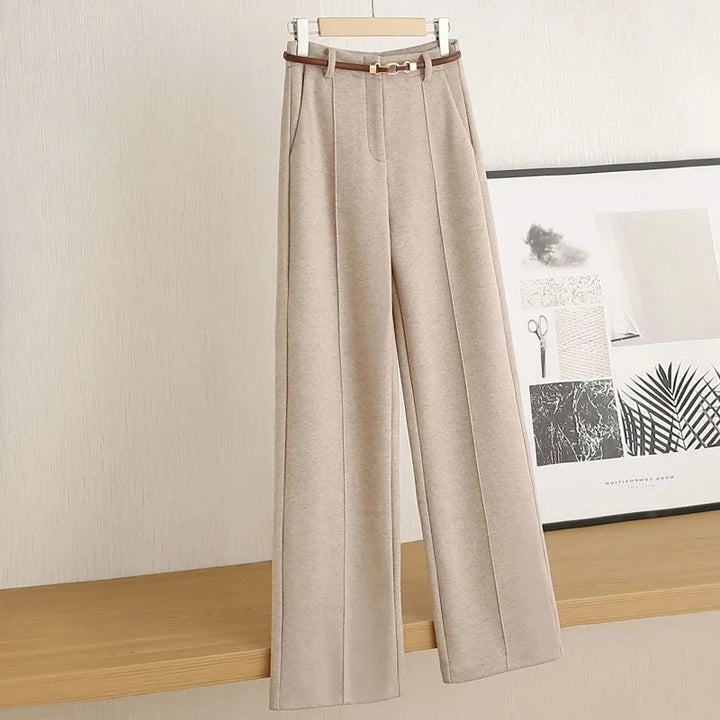 Structured Straight-Leg Trousers